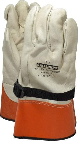 Salisbury by Honeywell - Size XL (10), 12" Long, Cowhide Leather Protector - Not for Electrical Protection (ASTM F696-02), Wear Over Rubber Insulating Gloves, ASTM F496 - Industrial Tool & Supply