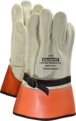 Salisbury by Honeywell - Size 2XL (11), 12" Long, Cowhide Leather Protector - Not for Electrical Protection (ASTM F696-02), Wear Over Rubber Insulating Gloves, ASTM F496 - Industrial Tool & Supply