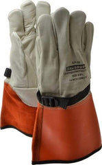 Salisbury by Honeywell - Size L (9), 14" Long, Cowhide Leather Protector - Not for Electrical Protection (ASTM F696-02), Wear Over Rubber Insulating Gloves, ASTM F496 - Industrial Tool & Supply