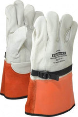 Salisbury by Honeywell - Size XL (10), 14" Long, Cowhide Leather Protector - Not for Electrical Protection (ASTM F696-02), Wear Over Rubber Insulating Gloves, ASTM F496 - Industrial Tool & Supply