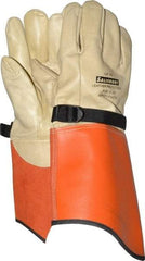 Salisbury by Honeywell - Class 0, Size L (9), 16" Long, Cowhide Leather Protector - Not for Electrical Protection (ASTM F696-02), Wear Over Rubber Insulating Gloves, ASTM F496 - Industrial Tool & Supply