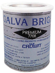 Crown - 32 oz Zinc Cold Galvanizing Compound - Comes in Bottle - Industrial Tool & Supply