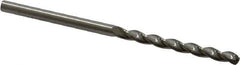 M.A. Ford - #41 150° Solid Carbide Jobber Drill - Bright Finish, Right Hand Cut, Parabolic Flute, Straight Shank, 2" OAL, Standard Point - Industrial Tool & Supply