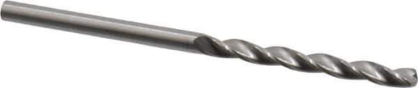 M.A. Ford - #40 150° Solid Carbide Jobber Drill - Bright Finish, Right Hand Cut, Parabolic Flute, Straight Shank, 2" OAL, Standard Point - Industrial Tool & Supply