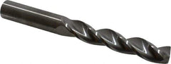 M.A. Ford - 1/2" 150° Solid Carbide Jobber Drill - Bright Finish, Right Hand Cut, Parabolic Flute, Straight Shank, 4-3/4" OAL, Standard Point - Industrial Tool & Supply