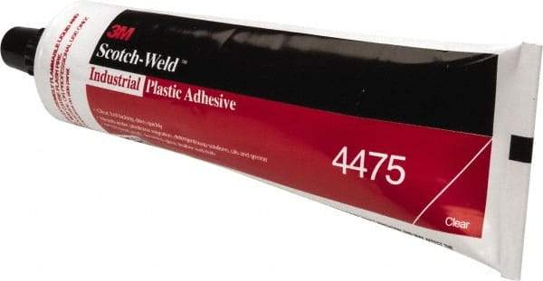 3M - 5 Fluid Ounce Container, Clear, Tube Synthetic Resin Construction Adhesive - Series 4475 - Industrial Tool & Supply