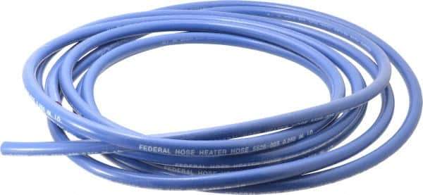Federal Hose - 1/4" ID x 0.58" OD x 25' OAL, Heater Hose - -65 to 350°F, Blue - Industrial Tool & Supply
