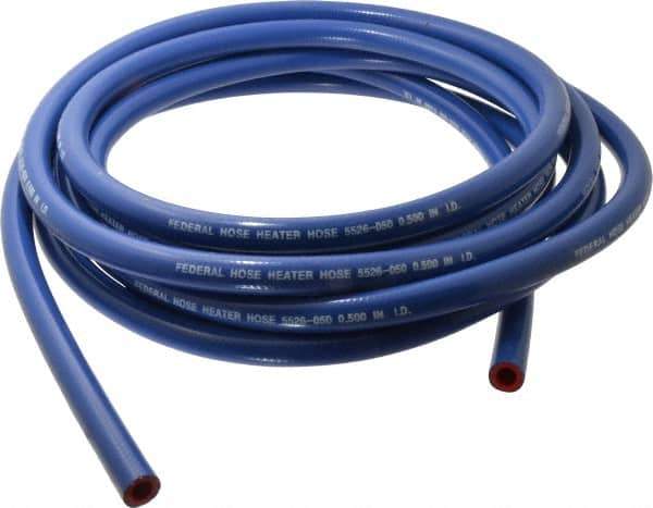 Federal Hose - 1/2" ID x 0.83" OD x 25' OAL, Heater Hose - -65 to 350°F, Blue - Industrial Tool & Supply