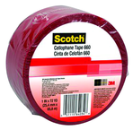 List 660 1" x 72 yds Light Duty Packaging Tape - Red - Industrial Tool & Supply