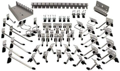 Kennedy - Tool Holder Sets For Square Hole Pegboard - Steel, 60 Piece Set - Industrial Tool & Supply