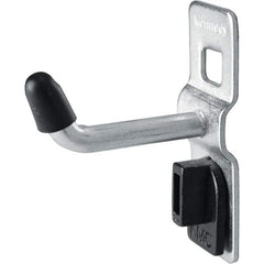 Kennedy - 1/4" Diam, 1" Long Single Vertical End Pegboard Hook - Steel - Industrial Tool & Supply