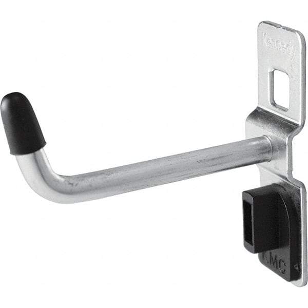 Kennedy - 1/4" Diam, 2" Long Single Vertical End Pegboard Hook - Steel - Industrial Tool & Supply