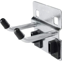 Kennedy - 1" Long Double Vertical End Pegboard Hook - Steel - Industrial Tool & Supply