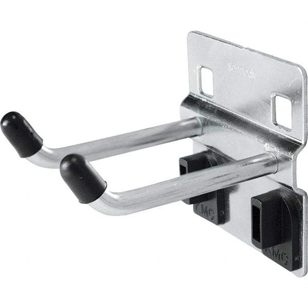 Kennedy - 2" Long Double Vertical End Pegboard Hook - Steel - Industrial Tool & Supply