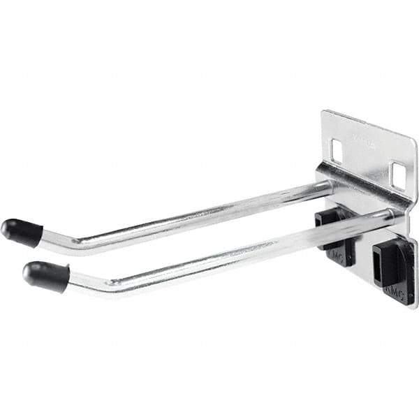 Kennedy - 3-15/16" Long Double Angled End Pegboard Hook - Steel - Industrial Tool & Supply