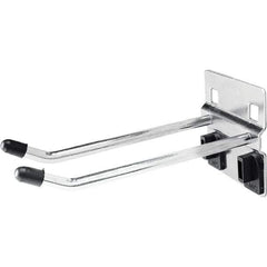 Kennedy - 3-15/16" Long Double Angled End Pegboard Hook - Steel - Industrial Tool & Supply