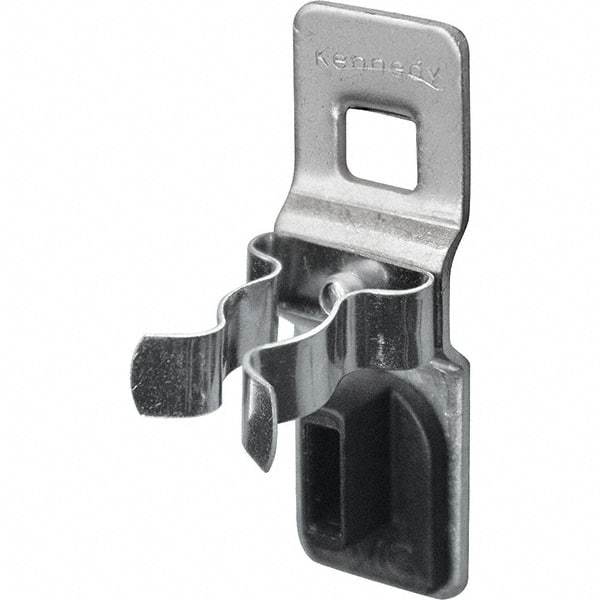 Kennedy - 1/2" Diam, Single Spring Clip Pegboard Hook - Steel - Industrial Tool & Supply
