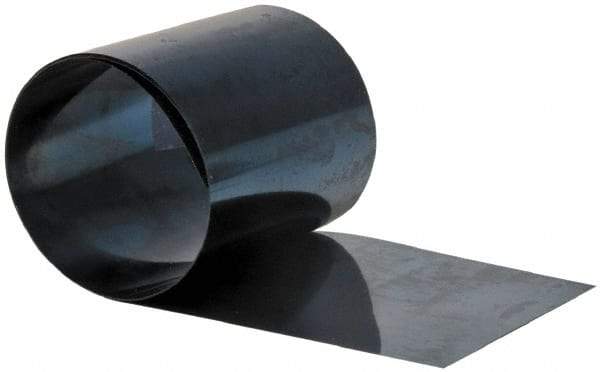 Made in USA - 2.50 m Long x 150 mm Wide x 0.2 mm Thick, Roll Shim Stock - Steel - Industrial Tool & Supply