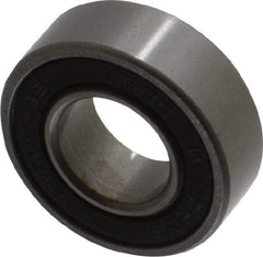 Value Collection - 7/16" Bore Diam, 29/32" OD, Double Seal Semi Ground Extra Light Radial Ball Bearing - 5/16" Wide, 1 Row, Round Bore, 291 Lb Static Capacity, 607 Lb Dynamic Capacity - Industrial Tool & Supply