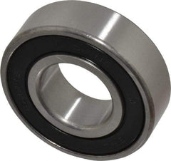 Value Collection - 3/4" Bore Diam, 1-5/8" OD, Double Seal Semi Ground Extra Light Radial Ball Bearing - 1/2" Wide, 1 Row, Round Bore, 1,010 Lb Static Capacity, 1,951 Lb Dynamic Capacity - Industrial Tool & Supply