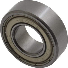 Value Collection - 7/16" Bore Diam, 29/32" OD, Double Shield Semi Ground Extra Light Radial Ball Bearing - 5/16" Wide, 1 Row, Round Bore, 291 Lb Static Capacity, 607 Lb Dynamic Capacity - Industrial Tool & Supply