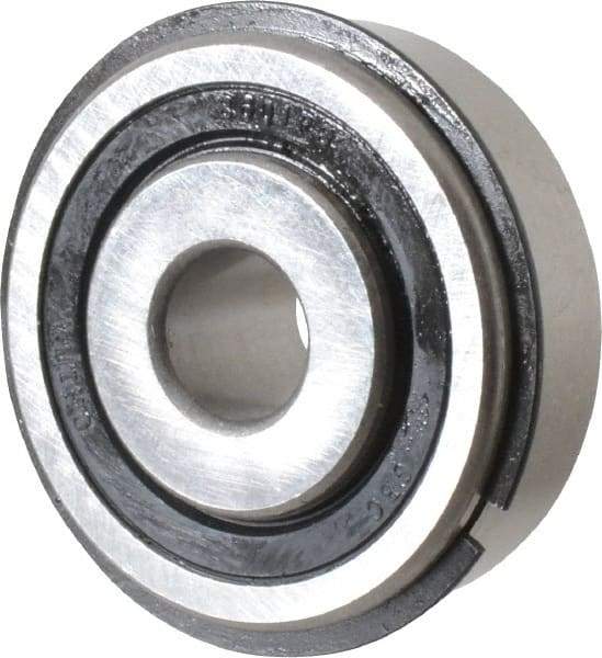 Value Collection - 1/2" Bore Diam, 1-3/4" OD, Double Seal Semi Ground Extra Light Radial Ball Bearing - 1 Row, Round Bore, 707 Lb Static Capacity, 1,366 Lb Dynamic Capacity - Industrial Tool & Supply