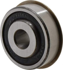 Value Collection - 1/2" Bore Diam, 1-3/4" OD, Double Seal Semi Ground Extra Light Radial Ball Bearing - 1 Row, Round Bore, 707 Lb Static Capacity, 1,366 Lb Dynamic Capacity - Industrial Tool & Supply