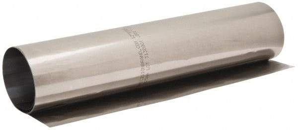 Made in USA - 10 Ft. Long x 12 Inch Wide x 0.001 Inch Thick, Roll Shim Stock - Steel - Industrial Tool & Supply