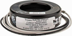 Simpson Electric - 2 VA Burden, 300 Amp AC Input, 5 Amp AC Output, 50 to 400 Hz, Panel Meter Donut Current Transformer - Screw Terminal, For Use with AC Ammeter - Industrial Tool & Supply