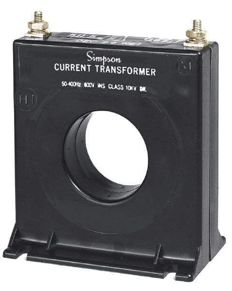 Simpson Electric - 300 Amp AC Input, 60 Hz, Panel Meter Current Transducer - 20, Screw Terminal, For Use with AC Ammeter - Industrial Tool & Supply