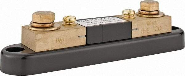 Simpson Electric - Panel Meter Portable Shunt - 10, 50 mV Drop, Screw Terminal, For Use with Falcon Series 200 mVDC Meters - Industrial Tool & Supply