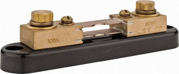 Simpson Electric - Panel Meter Portable Shunt - 100, 50 mV Drop, Screw Terminal, For Use with Falcon Series 200 mVDC Meters - Industrial Tool & Supply