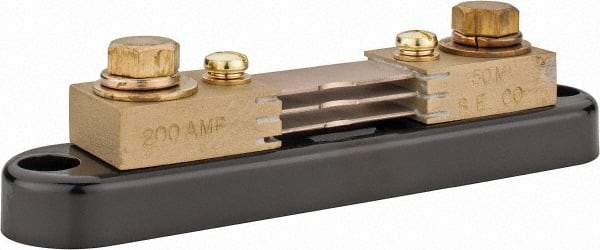 Simpson Electric - Panel Meter Portable Shunt - 200, 50 mV Drop, Screw Terminal, For Use with Falcon Series 200 mVDC Meters - Industrial Tool & Supply