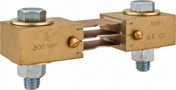 Simpson Electric - Panel Meter Switchboard Shunt - 300, 50 mV Drop, Screw Terminal, For Use with Falcon Series 200 mVDC Meters - Industrial Tool & Supply
