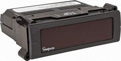 Simpson Electric - 3-1/2 Digits, Digital LCD, AC Ammeter, Panel Meter - 4-440 Hz, 250 VAC, Red - Industrial Tool & Supply