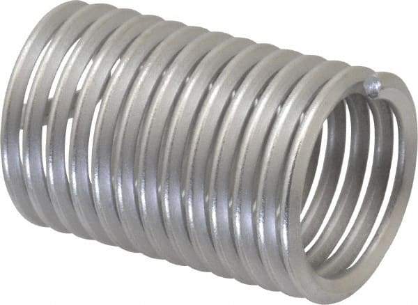 Heli-Coil - 3/4-10 UNC, 1-1/2" OAL, Free Running Helical Insert - 13 Free Coils, Tanged, 304 Stainless Steel, Bright Finish, 2D Insert Length - Industrial Tool & Supply