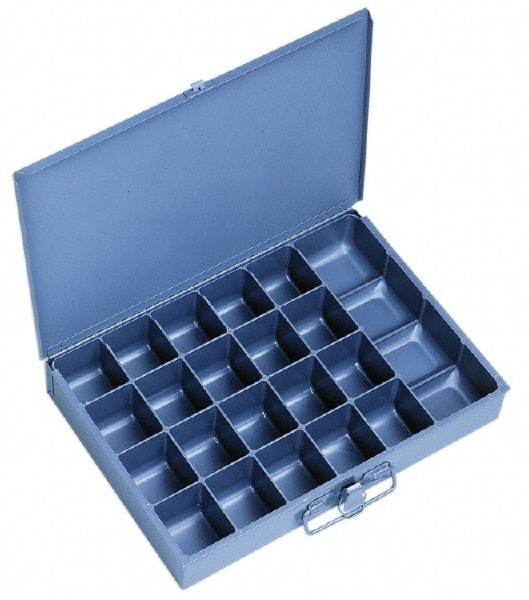 Durham - 21 Compartment Small Steel Storage Drawer - 13-3/8 Inches Wide x 9-1/4 Inches Deep - Industrial Tool & Supply