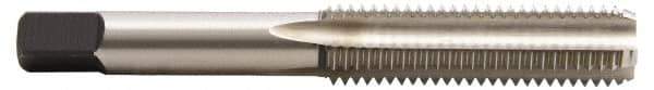 Hertel - 5/8-11 UNC, H4, 4 Flute, Bottoming Chamfer, Bright Finish, High Speed Steel Hand STI Tap - 4-1/4" OAL, 2" Thread Length - Exact Industrial Supply