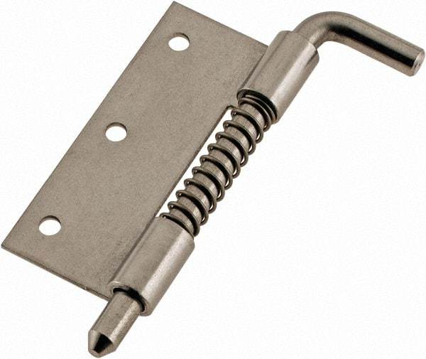 Made in USA - 7/8" Wide x 0.05" Thick, 302/304 Hinge - Stainless Steel, Polished Finish - Industrial Tool & Supply
