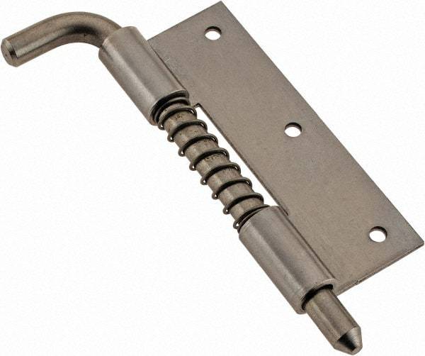 Made in USA - 1" Wide x 1/16" Thick, Hinge - Stainless Steel, Polished Finish - Industrial Tool & Supply