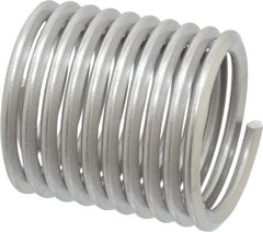 Heli-Coil - 1-1/8 - 7 UNC, 1.688" OAL, Free Running Helical Insert - 9-7/8 Free Coils, Tanged, Stainless Steel, Bright Finish, 1-1/2D Insert Length - Industrial Tool & Supply
