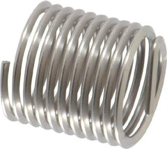 Heli-Coil - 7/16-20 UNF, 0.656" OAL, Free Running Helical Insert - 10-5/8 Free Coils, Tanged, Stainless Steel, Bright Finish, 1-1/2D Insert Length - Exact Industrial Supply