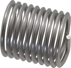 Heli-Coil - M20x2.50 Metric Coarse, 30mm OAL, Free Running Helical Insert - 13-5/8 Free Coils, Tanged, Stainless Steel, Bright Finish, 1-1/2D Insert Length - Industrial Tool & Supply