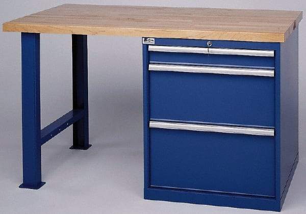LISTA - 3 Drawer NC/CNC Cabinet Modular Workstation - For Use 50 Taper, Holds 40 Tools, 60 Inches Wide x 35-1/4 Inches High x 30 Inches Deep, 2,000 Lbs. Load Capacity - Industrial Tool & Supply