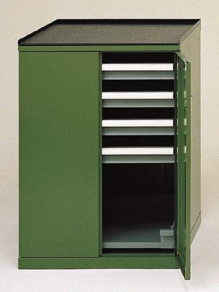 LISTA - 4 Drawer Machine Accessory Cabinet - 28-1/4 Inches Wide x 39-3/8 Inches High x 29-1/2 Inches Deep, 5,000 Lbs. Load Capacity - Industrial Tool & Supply