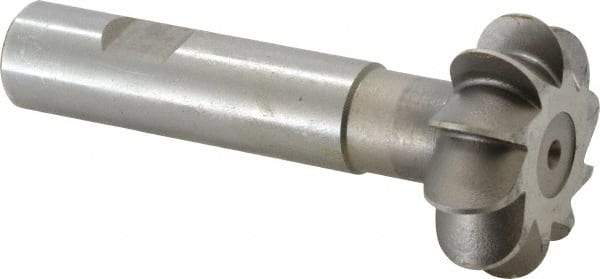 Whitney Tool Co. - 5/16" Radius, 11/16" Circle Diam, 1-3/4" Cutter Diam, Shank Connection, Convex Radius Cutter - 3/4" Shank Diam, 4" OAL, High Speed Steel, Uncoated, Profile Ground, 10 Teeth, Weldon Flat - Industrial Tool & Supply