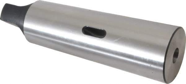 Interstate - MT1 Inside Morse Taper, MT5 Outside Morse Taper, Standard Reducing Sleeve - Soft with Hardened Tang, 1/4" Projection, 156mm OAL, 44.7mm Body Diam - Exact Industrial Supply