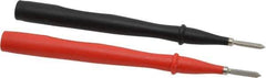 Fluke - Black/Red Electrical Test Equipment Probe - Use with Fluke 175, 177, 179 True RMS Digital Multimeters, Fluke 345 Powers Quality Clamp Meters, Fluke 373 True RMS AC Clamp Meters, Fluke 374 FC True-rms AC/DC Clamp Meters - Industrial Tool & Supply