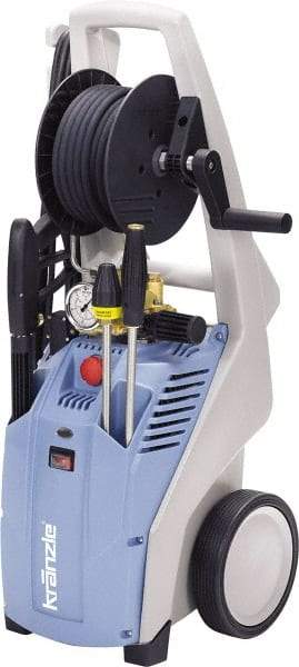 Kranzle - Electric, 15 Amp, 1.6 hp, 1,650 psi, 1.7 GPM, Cold Water Pressure Washer - 50' x 3/8" Hose, 110 Max Volts - Industrial Tool & Supply