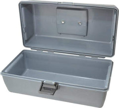 Flambeau - 1 Compartment Utility Tool Box - 13" Wide x 6" Deep x 6-1/4" High, Copolymer Resin, Gray - Industrial Tool & Supply